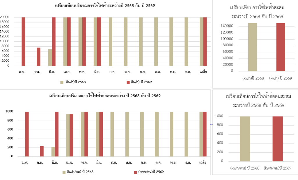 รายงานการใช้ไฟฟ้า ปี พ.ศ. 2569